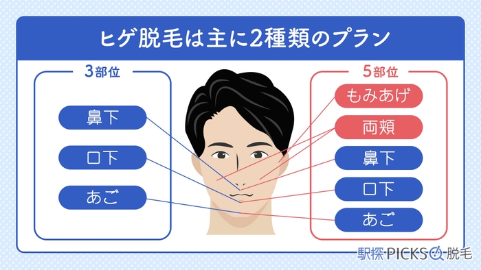 ヒゲ脱毛のプラン