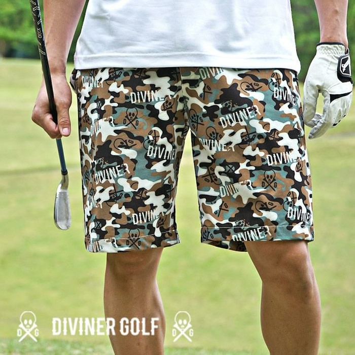 DIVINER GOLF オリジナルカモハーフパンツ