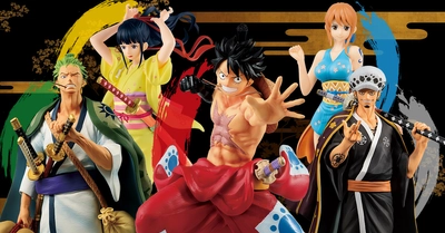 一番くじ「ワンピース ワノ国編」新キャラクター“お菊”が登場 　フィギュア6種や墨式グラスなど全8等級全28種＋ラストワン賞