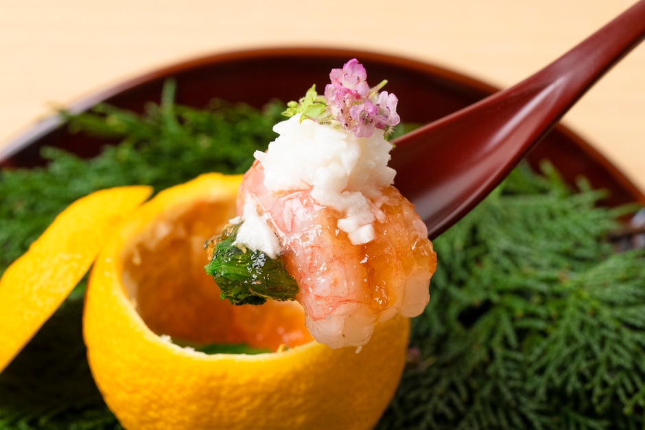甘海老 柚子釜