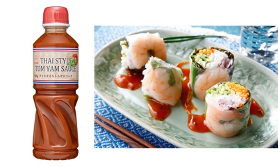 商品名:タイスタイルトムヤムソース/メニュー名:トムヤムソースで食べる生春巻き