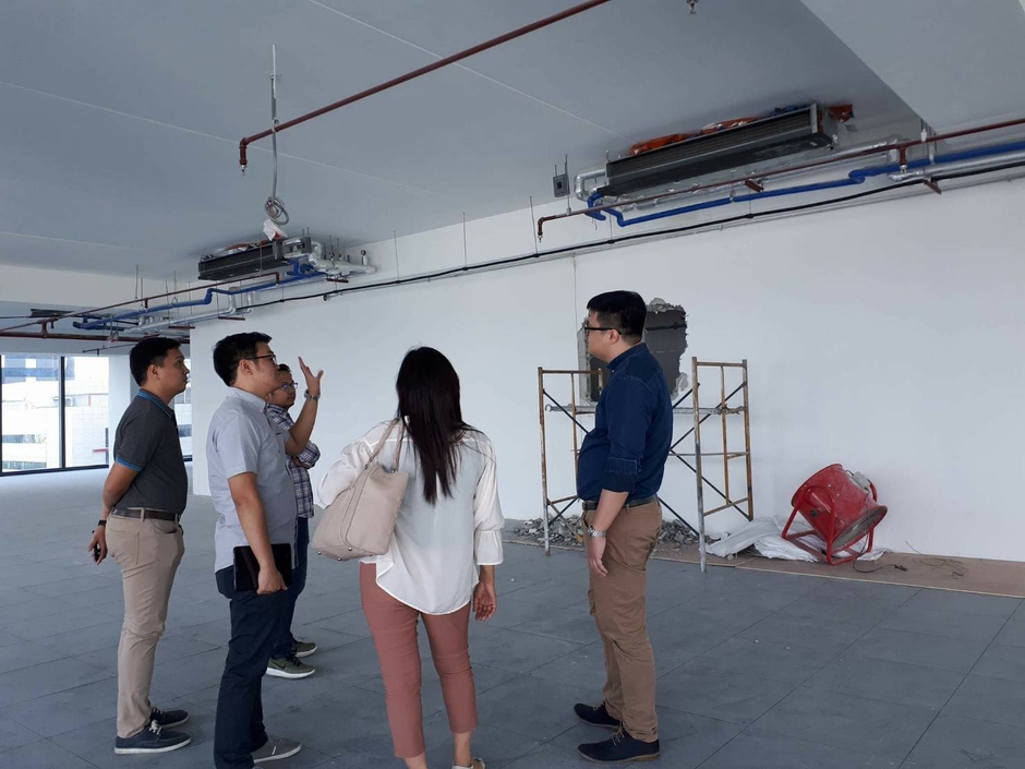 MBA予定地での打合せ