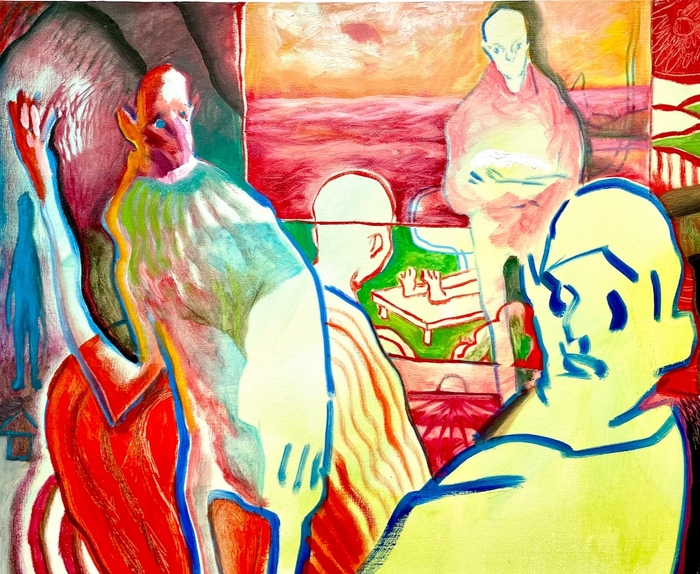 長谷川彰宏「Untitled」(2022)キャンバス、油彩 50.4×60.8cm