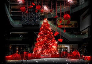 赤一色に染まるグランフロント大阪5回目のクリスマス 『GRAND WISH CHRISTMAS 2017』 WINTER IN RED (ウィンターインレッド) 2017年11月9日（木）～12月25日（月）開催