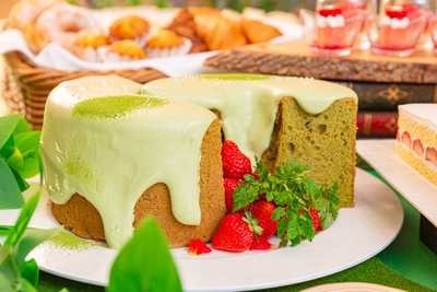 抹茶シフォンケーキ