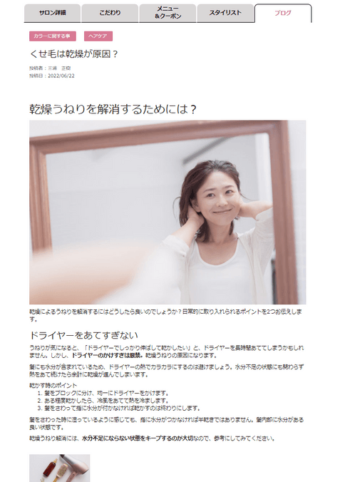 ブログ