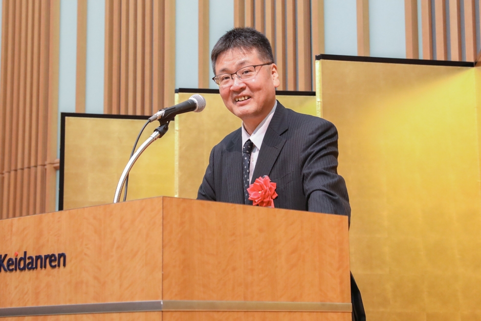 記念パーティーご来賓挨拶(総務省 情報流通行政局 情報流通振興課長 吉田正彦様)