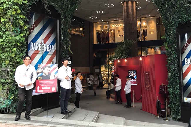 東京で開催したBARBER BARの様子(2)