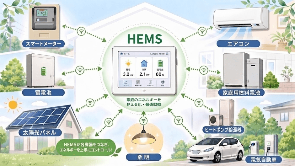 HEMS活用のイメージ