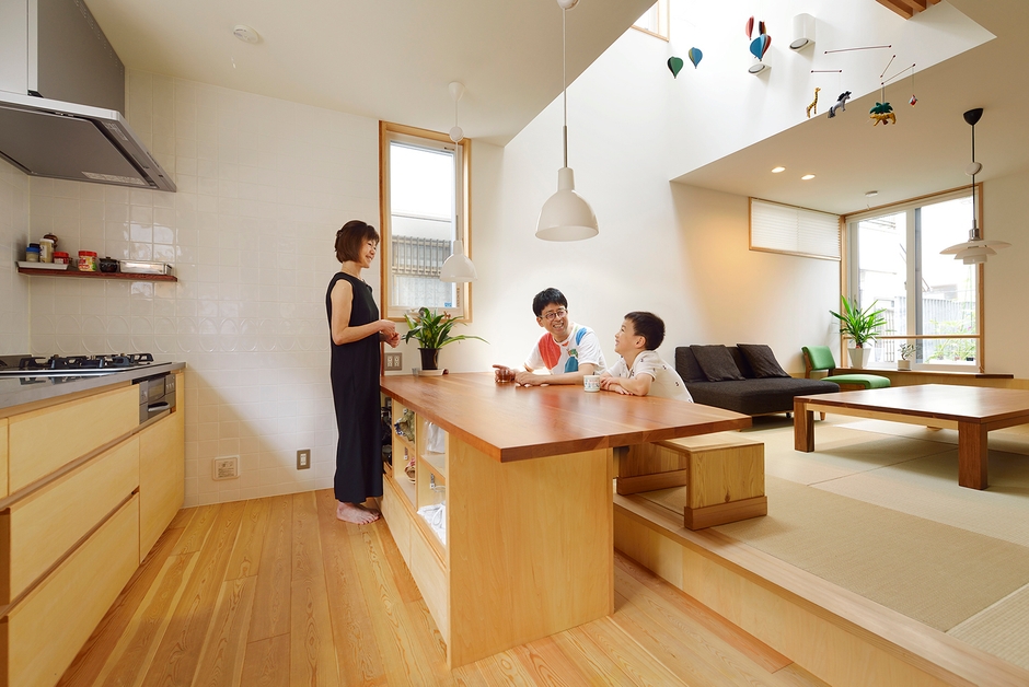 住宅事例　設計施工：田中工務店　撮影：大槻夏路