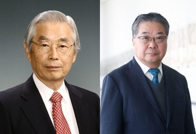 飯島終身教授(左)と森教授