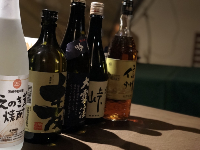 お酒は信州産のもの