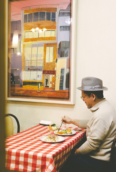 麻生要一郎さん 「煉瓦亭」にて