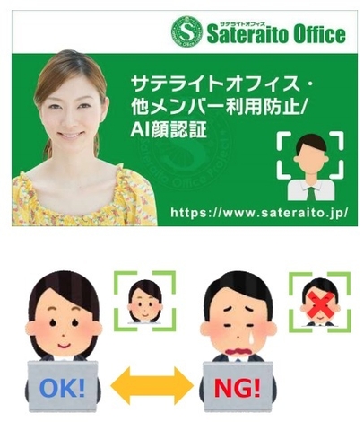 サテライトオフィス・他メンバー利用防止/AI顔認証