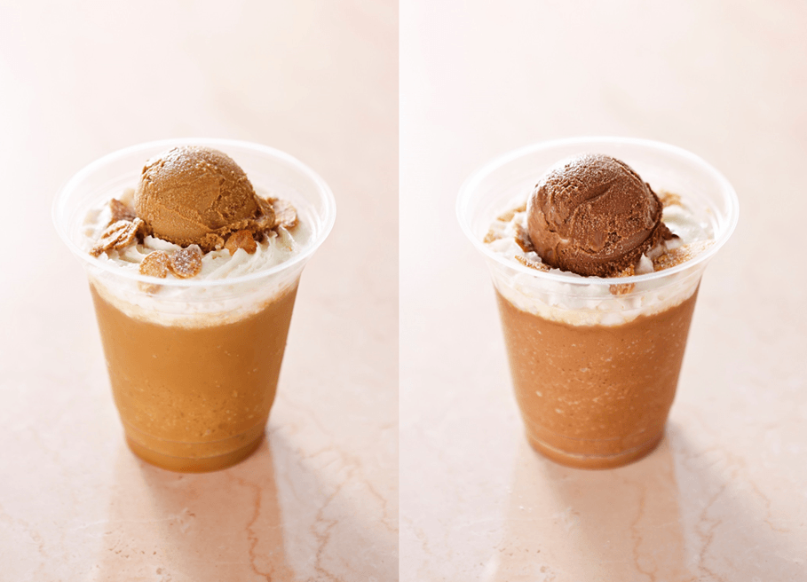 混ぜて楽しむベルギー風パフェ ドリンク リエジョワ カフェ