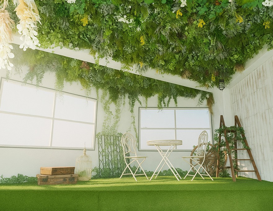 大阪・本町のコスプレ撮影スタジオ「Aスタジオ」が人工芝エリアに一部リニューアル、屋外風の撮影が可能に