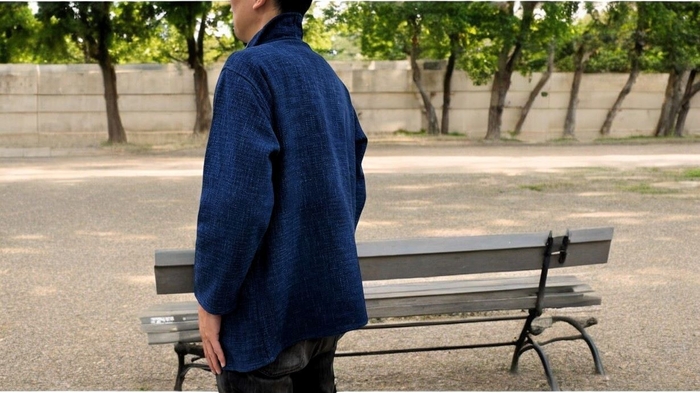 武州正藍染 カディジャケット(3)