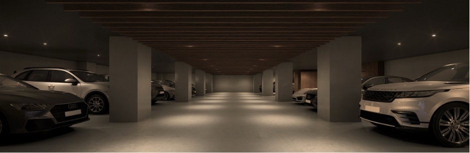 屋内駐車場完成予想図