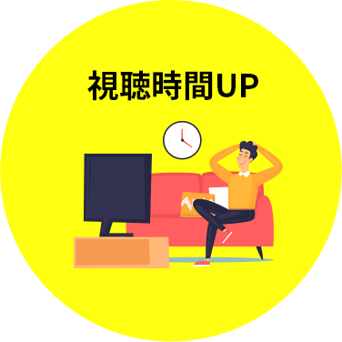視聴時間UP