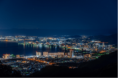 比叡山から望む夜景