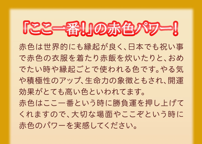 運気を上げる元気の赤！開運招き猫パンツ