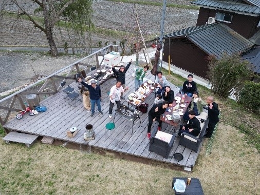 BBQの様子
