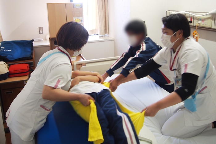 ベッドへの移乗体験