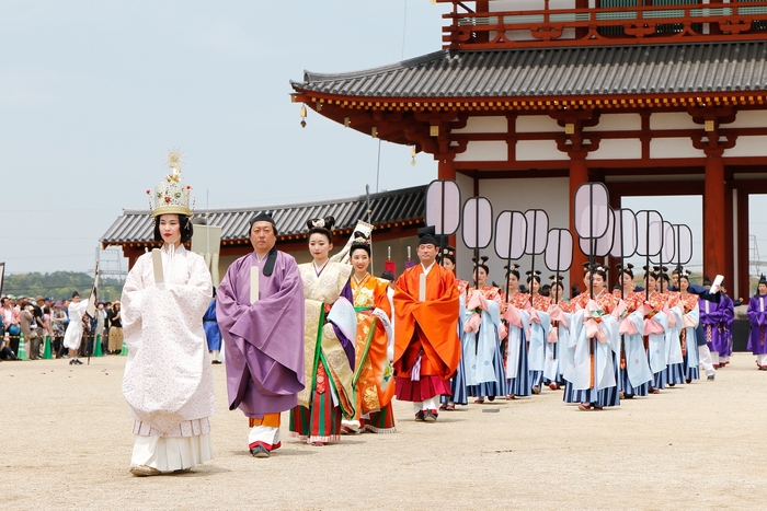 平城京天平祭のハイライト「平城京天平行列」