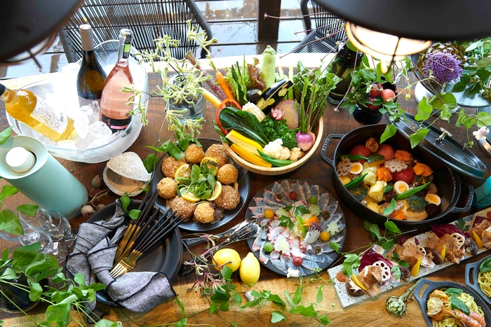 里楽巣_夕食_日比谷花壇