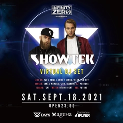 「INFINITY ZERO Special Showtek VIRTUAL DJ SET」 2021年9月18日(土)開催決定　＠新木場ageHa