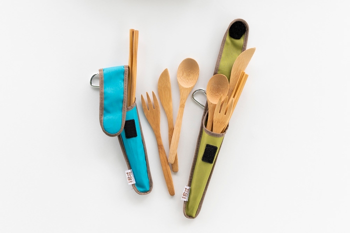 「バンブー(竹)でできたカトラリー」