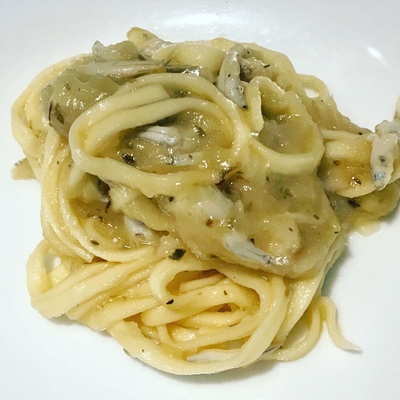 オステリアチエロアルト/氷魚を使った自家製タリオリーニ