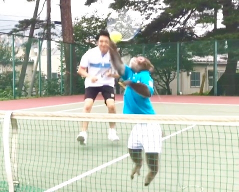 リキの得意技、エアーサル!