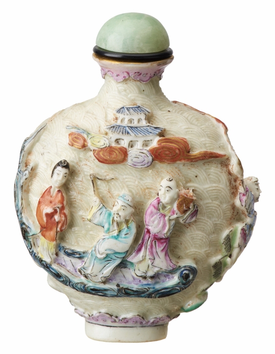 Photo.13 磁器製八仙人模様鼻煙壺 中国 19~20世紀