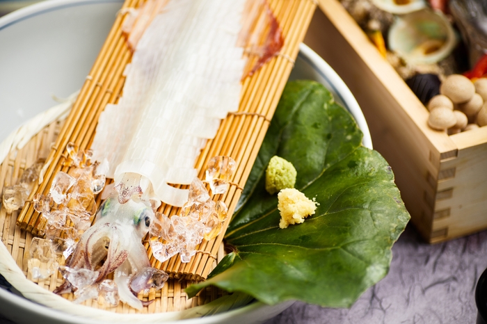 活イカプラン・活イカの姿造り