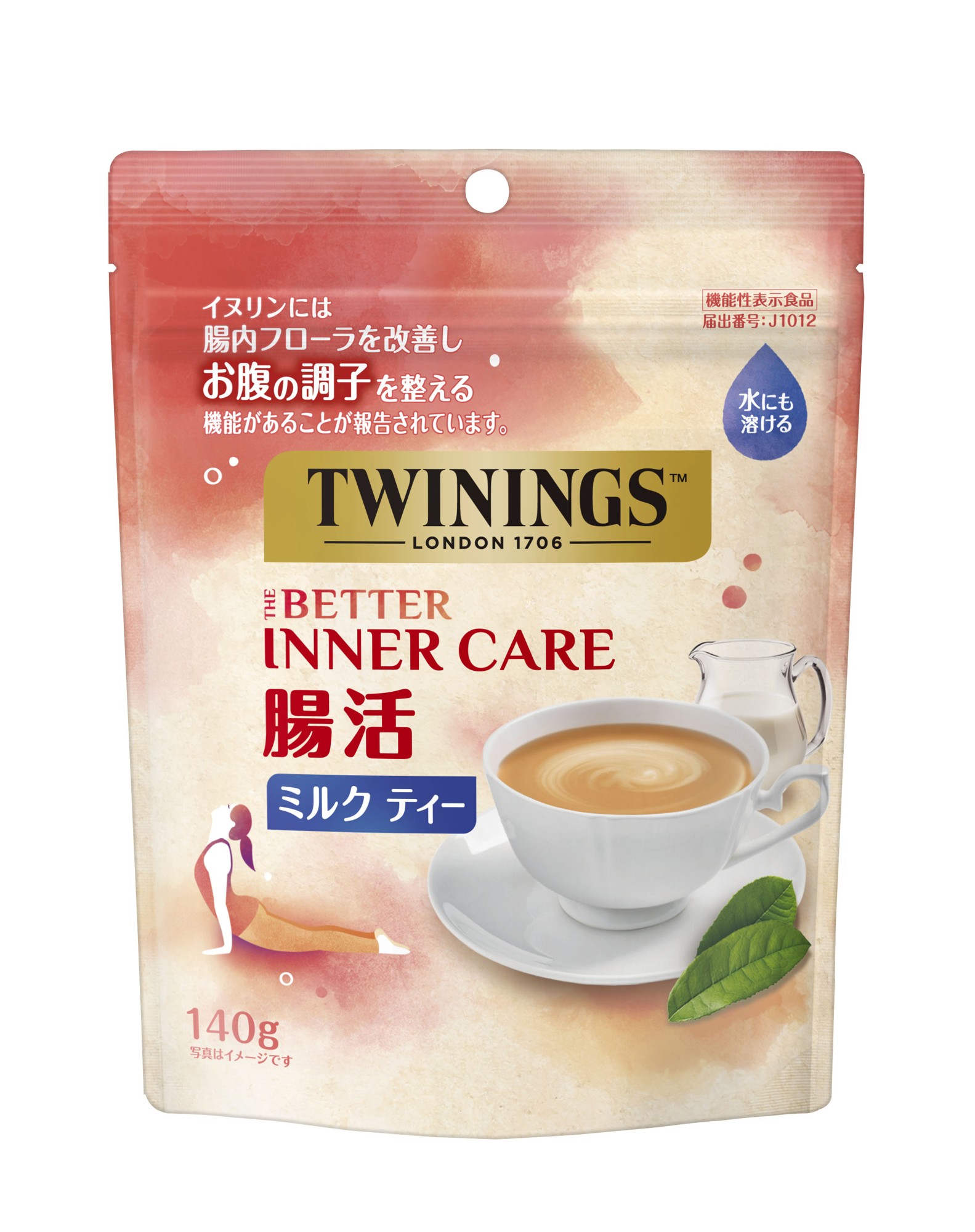 機能性表示食品＜トワイニング＞THE BETTER（ザ・ベター） 
「腸活ミルク ティー（140g）」袋タイプが新登場