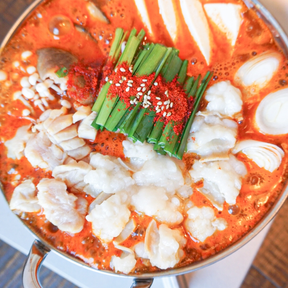 新商品の韓国式ホルモン鍋「コプチャンチョンゴル」