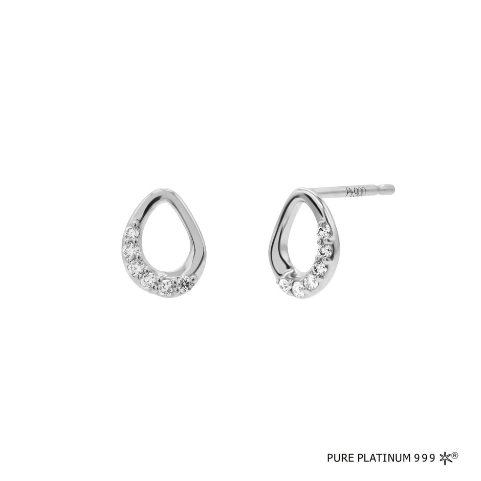 Pt999 ダイヤモンド ピアス(1)