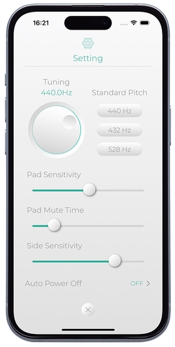 専用アプリ『Mood Pan Plus』 設定画面