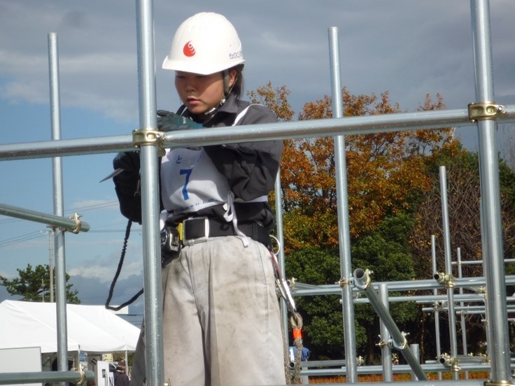 技能五輪全国大会 とび職種競技1