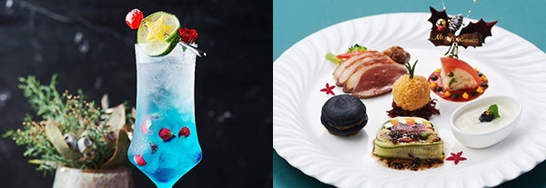 左から)クリスマスカクテル ~ジョワイユ・ノエル~、クリスマスアミューズプレート