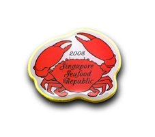 ◆PINS FACTORY（ピンズファクトリー）◆　ピンズ実例No.322株式会社Ｍ・Ｒ・Ｓ　様　「Singapore Seafood Republic ピンズ」★訴求力抜群！新規顧客開拓のためのオリジナルツール