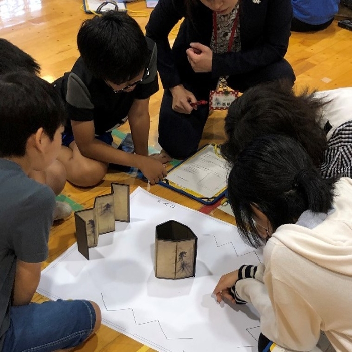 屏風体験!松林図屏風をプロデュース