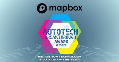 Mapbox、世界の自動車・輸送関連技術の革新性を評価する 2023 AutoTech Breakthrough Awardsにて 「Navigation Technology Solution Of The Year」を受賞