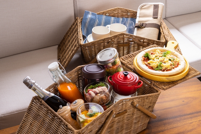 ベランピング朝食 2