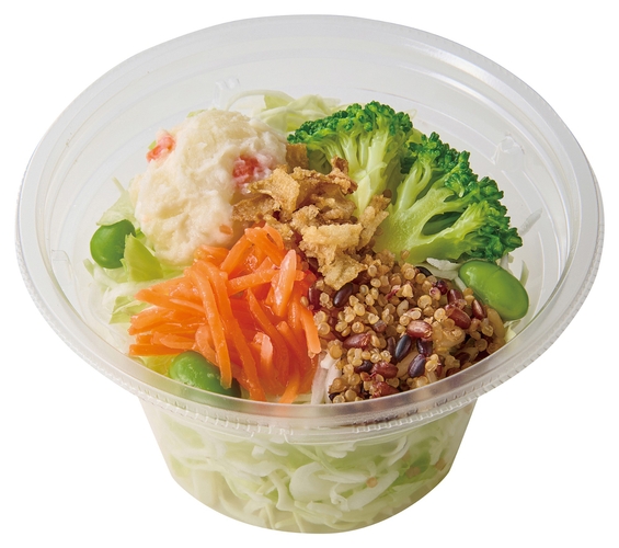 食感たのしい 8種具材の彩りサラダ 260円(税込280円)
