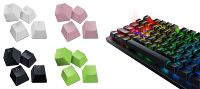 Razer、デザインと機能性を両立した交換用キーキャップ 「Razer PBT Keycap」4色、冷却ジェル入りのリストレスト 「Razer Ergonomic Wrist Rest Pro」を国内発売