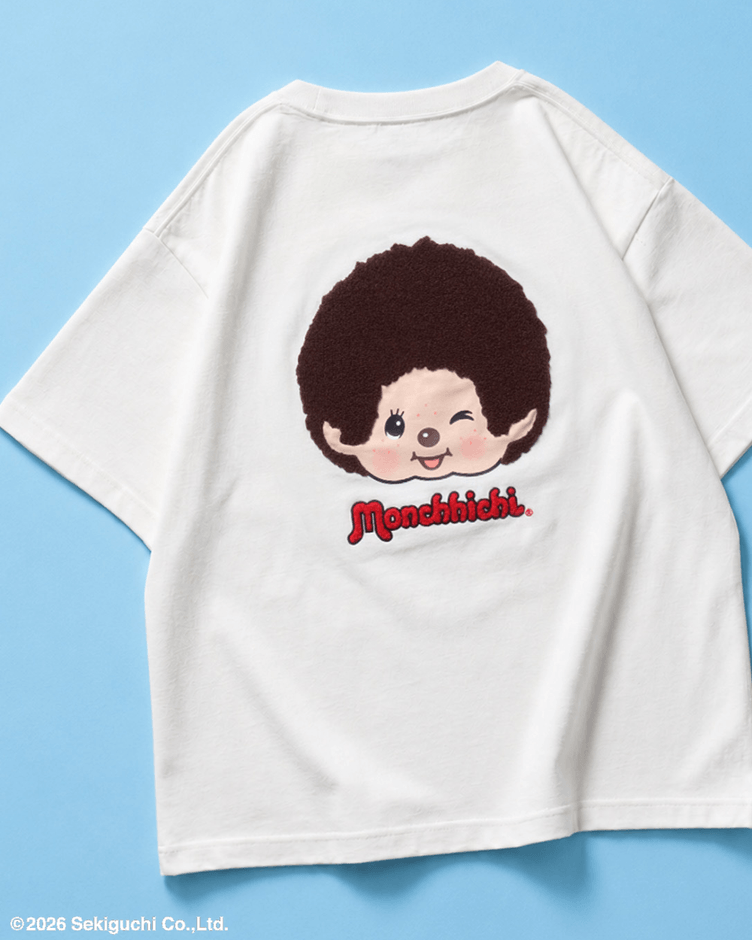 【モンチッチ】サガラ刺繍オーバーT