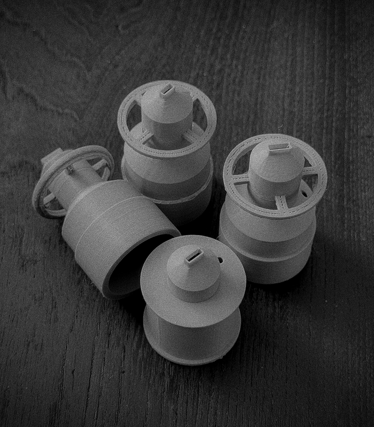 制作に使用した専用のアタッチメント