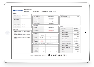 「CalC」で出力した提案書